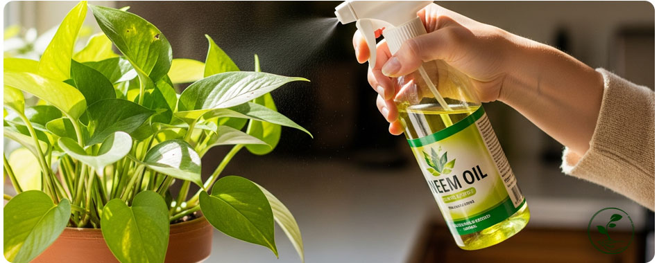 روغن نیمهسفید یا روغن چریش روش خانگی مبارزه با آفت گیاهان
