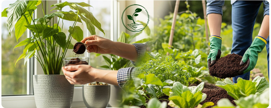 استفاده از کود خانگی برای گیاهان آپارتمانی و آبیاری باغچه