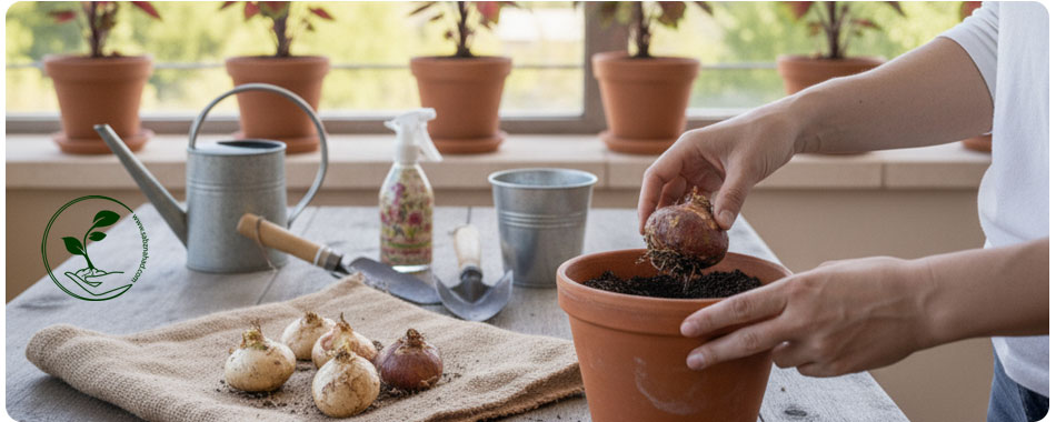 راهنمای ساده و کامل نگهداری گل کالادیوم (گوش فیلی) گیاه 4 تکثیر و تعویض گلدان کالادیوم در تراس