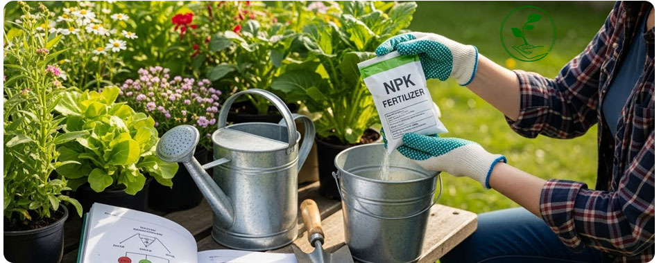 مقایسه کود NPK مایع و پودری: کدام فرمولاسیون برای گیاهان آپارتمانی شما بهتر است؟ 5 نحوه صحیح ترکیب و استفاده از کود NPK مایع و پودری