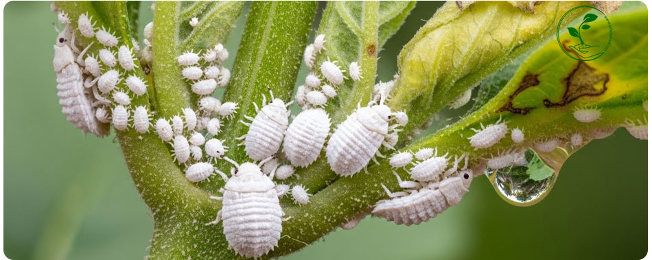 حشره کش برای شپشک آردآلود: راهنمای کامل نجات گیاهان شما از یک کابوس سفید! 2 تشخیص شپشک آردآلود روی برگ و ساقه گیاهان آپارتمانی