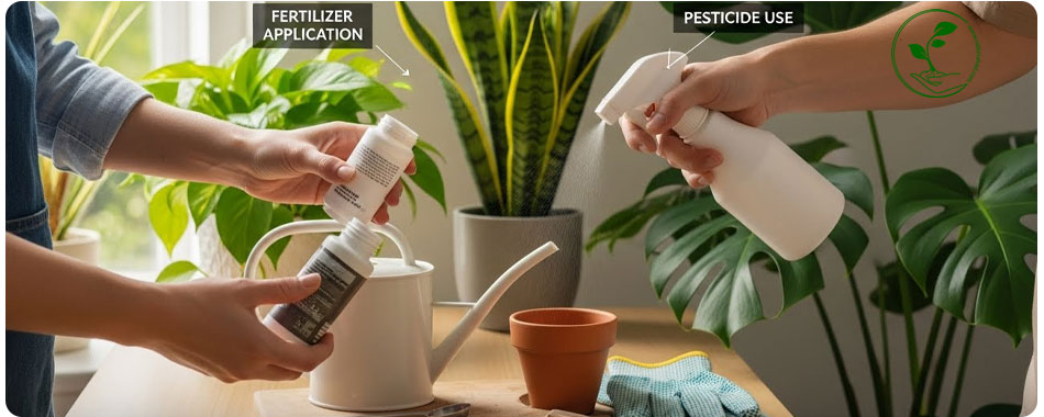 فروشگاه کود و سم مخصوص گیاهان آپارتمانی در تبریز | مشاوره رایگان و ارسال فوری 4 نحوه استفاده از کود و سم برای گیاهان آپارتمانی